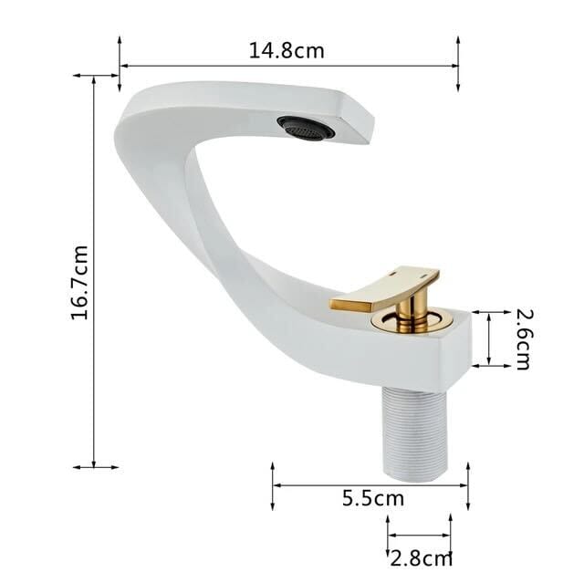 Twist Flow Faucet in Chrome & Gold - Viltara