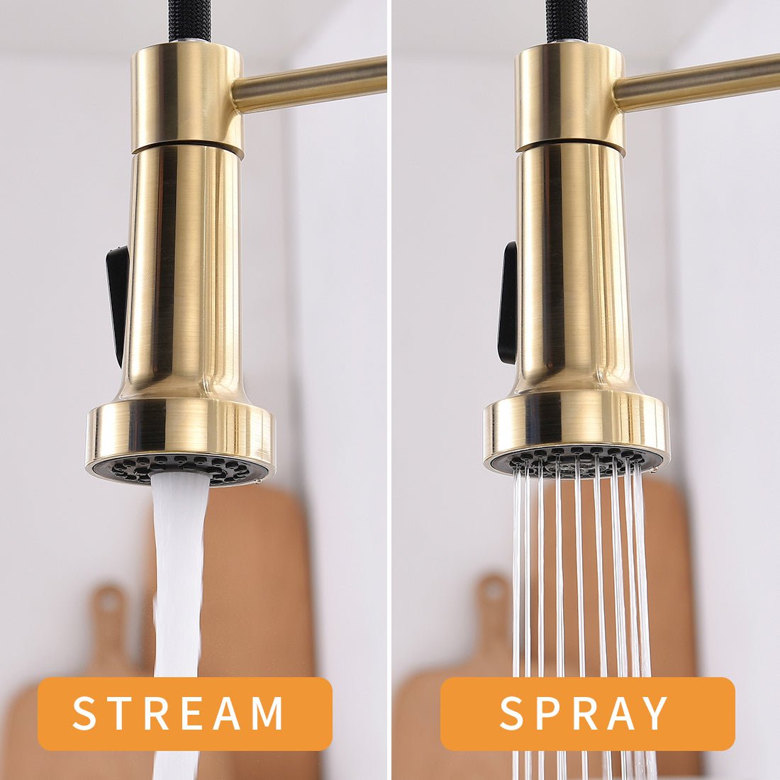 Kraus Touchless Sensor Faucet in Gold & Silver