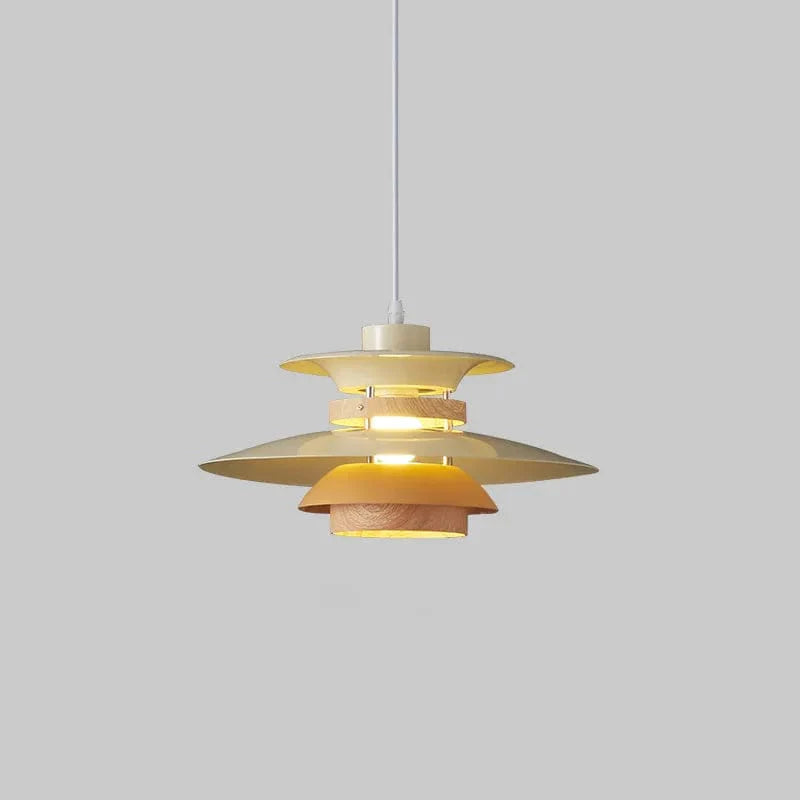 Scandinavian Pendant Light in Black Walnut & Black Birch
