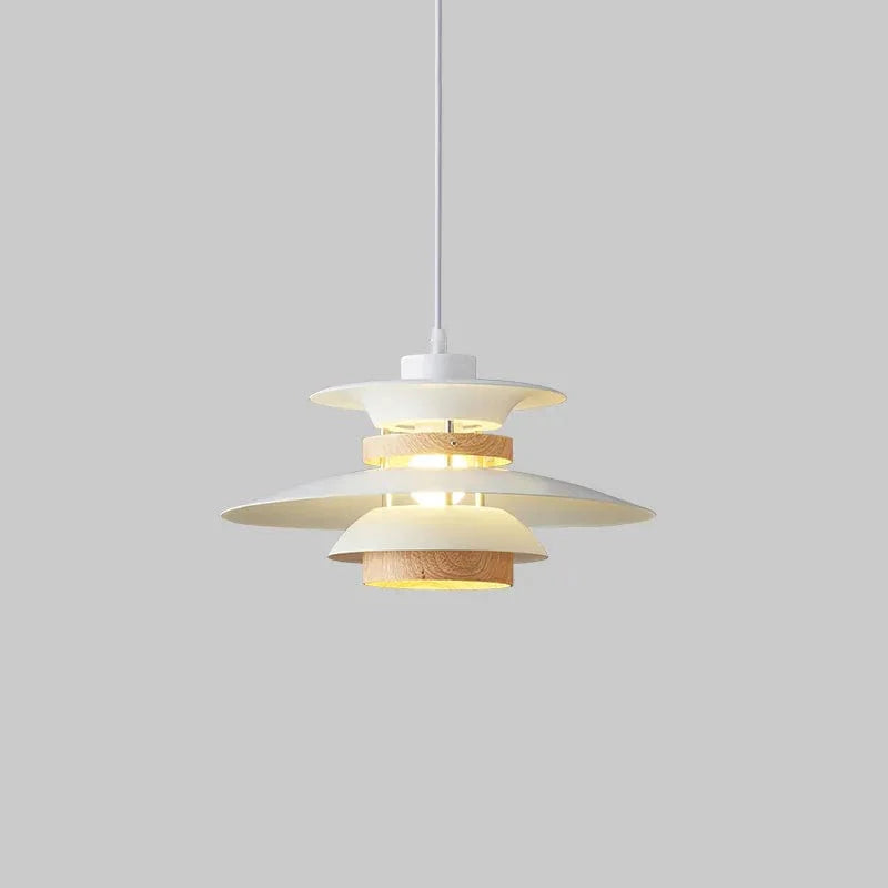 Scandinavian Pendant Light in Black Walnut & Black Birch
