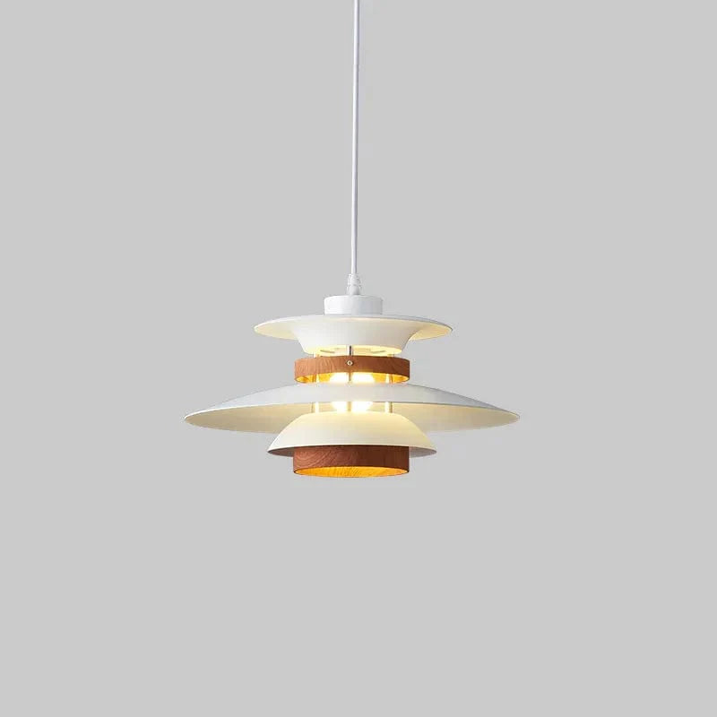 Scandinavian Pendant Light in Black Walnut & Black Birch