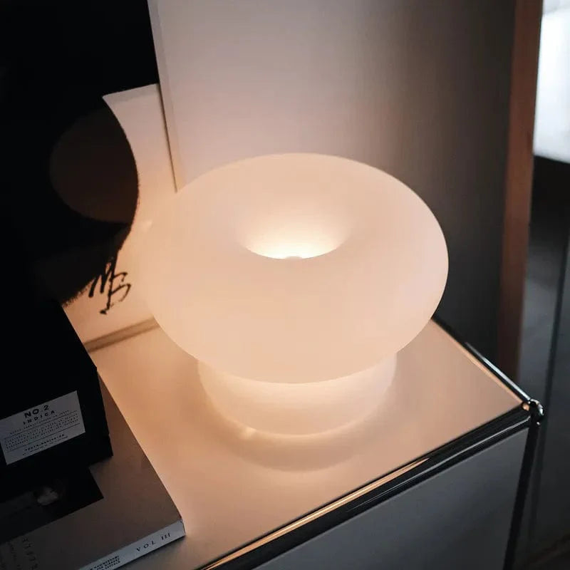 Maki White Mushroom Table Lamp
