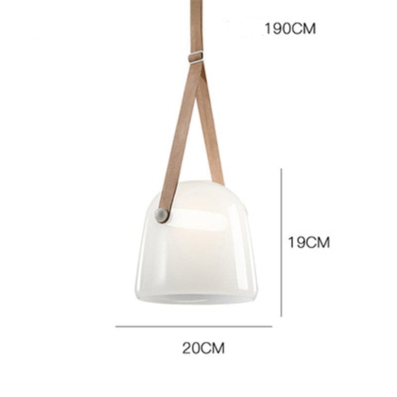 Mona Belt Glass Chandelier in Clear & Smoke Grey
