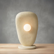 Zakohani Floor Lamp in Beige & Raw Ochra